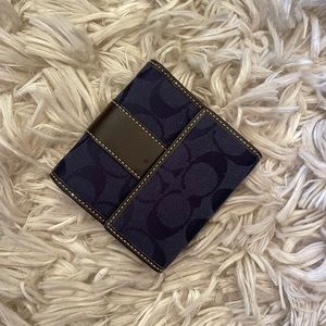 Leather coach wallet